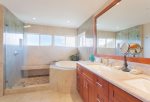 Relax in your remodeled master bath with all the features of a high-end spa